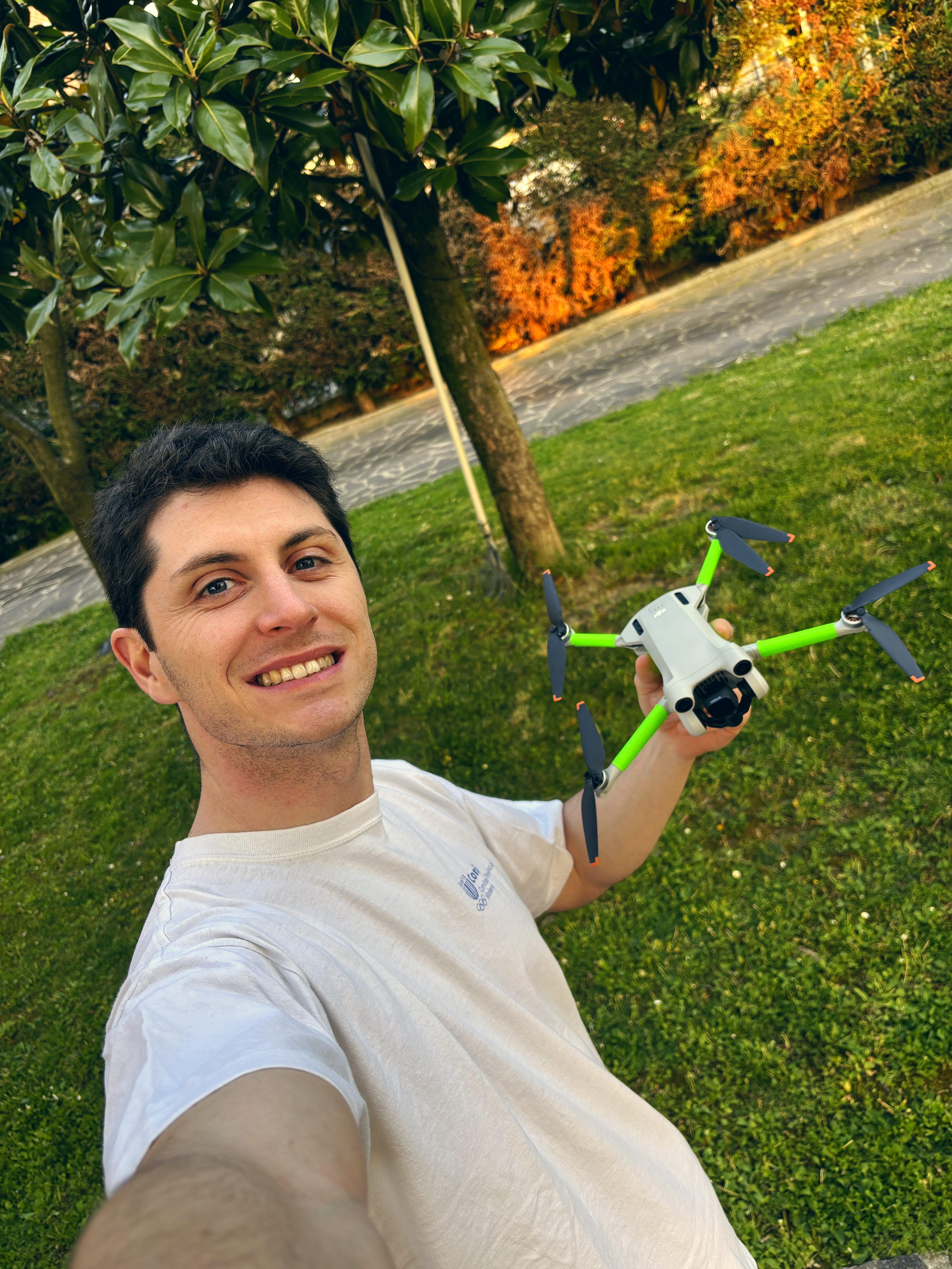 Fabio Righi con il drone